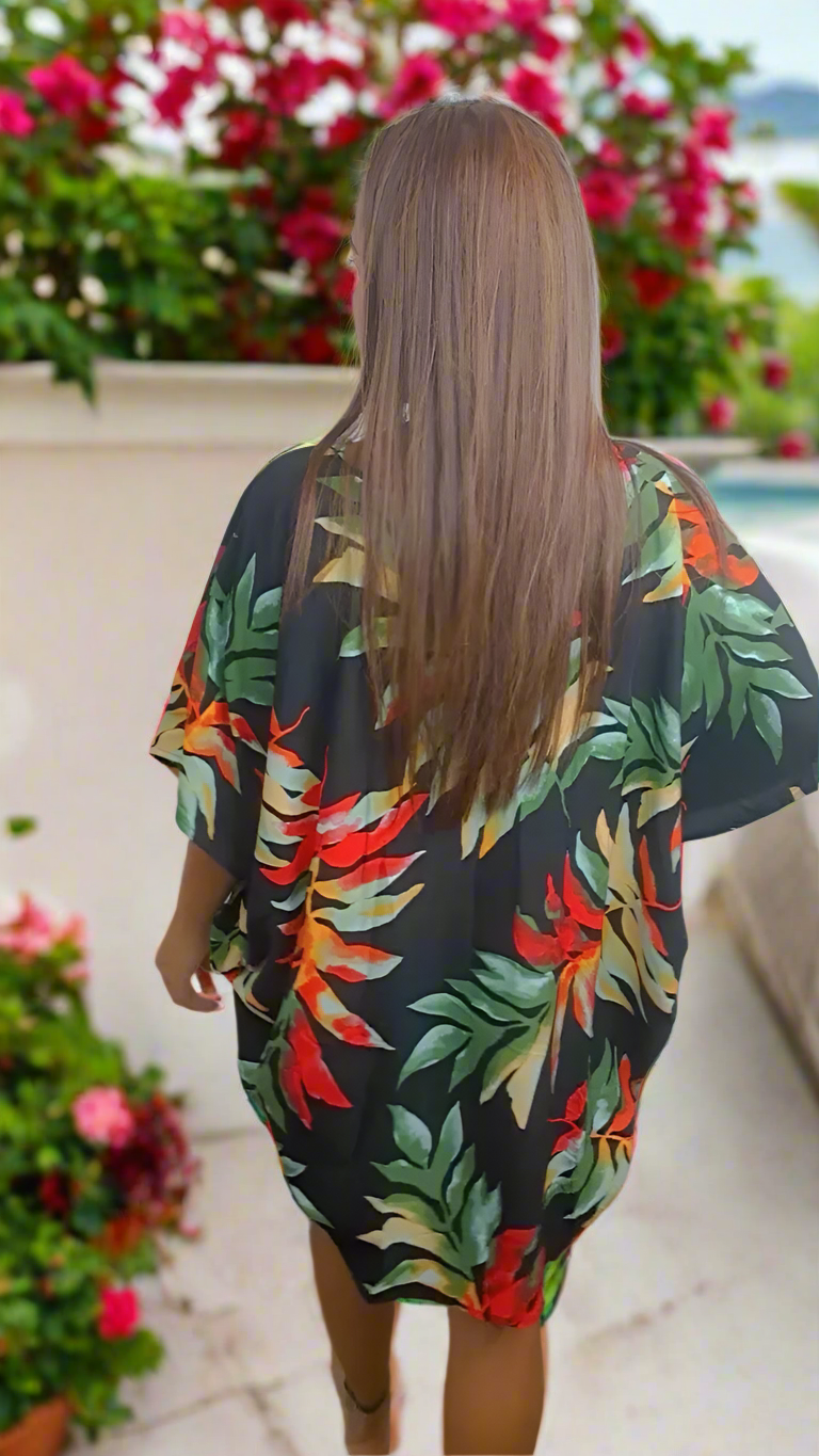 Authentic Mola Poncho | Handcrafted Kuna Tradition